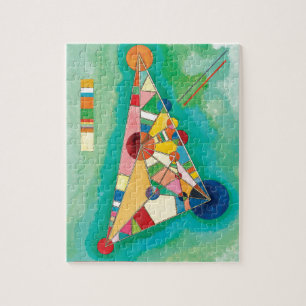 Färgrika trianglar av Wassily Kandinsky Pussel