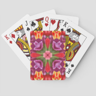 Färgrika tulpan spel kort
