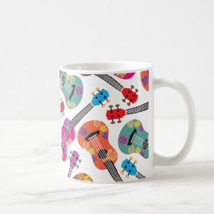 Färgrika Ukeleles Kaffemugg
