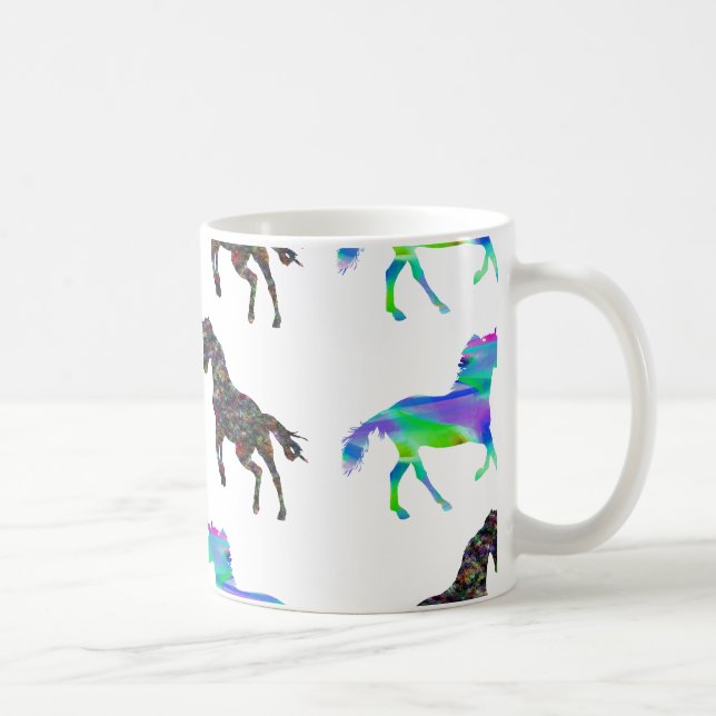 Färgrika unicorns kaffemugg (Höger)