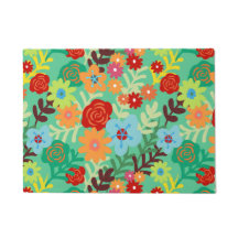 Färgrika vattenfärgblommor bötfäller blommigt