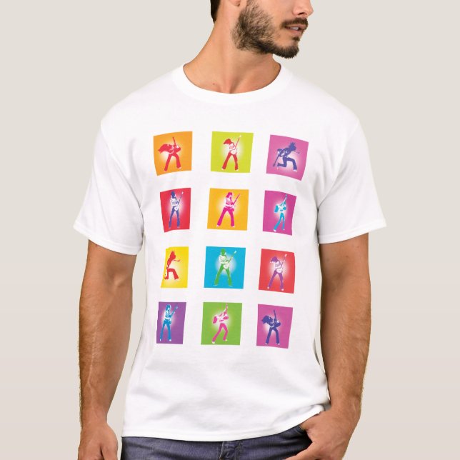 Färgrika vippor tee shirt (Framsida)