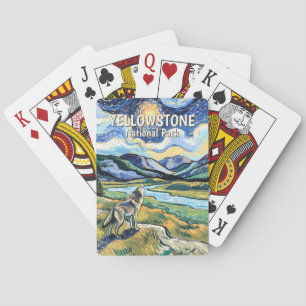 Färgrika Yellowstone National Park Vargyland Casinokort