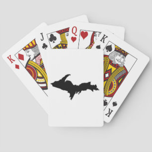 Färgrika Yooper som leker kort Spel Kort