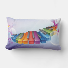 Färgrikt abstrakt tangentbord lumbarkudde