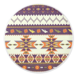 Färgrikt aztec mönster knopp