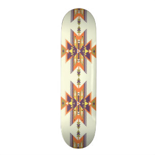 Färgrikt aztec mönster skateboard bräda 20 cm