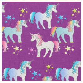 Färgrikt beställnings- materiellt Unicorntrycktyg Tyg