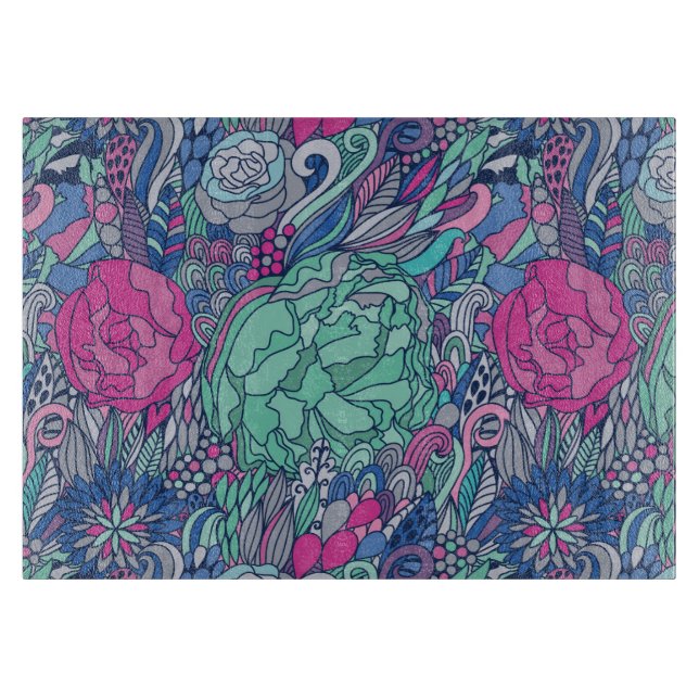 Färgrikt blom- klottermönster (Framsidan)