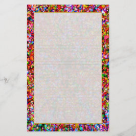 "Färgrikt bubblar" fin fodrad brevpapper