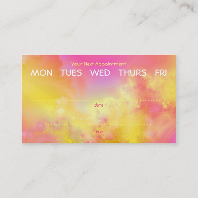 färgrikt cirklar visitkorten tidsbeställning kort (Framsida)