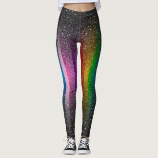 Färgrikt glitter Sparkles damasker Leggings