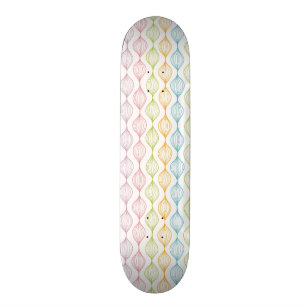 Färgrikt horisontalogeemönster skateboard bräda 19,5 cm