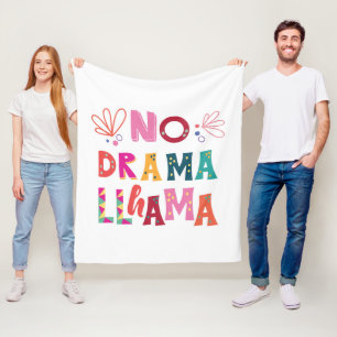Färgrikt ingen dramaLlama Fleecefilt