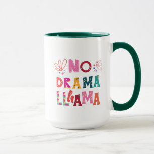 Färgrikt ingen dramaLlama Mugg