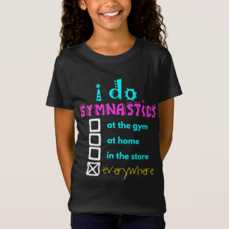 Färgrikt - jag gör gymnastik överallt tee shirt
