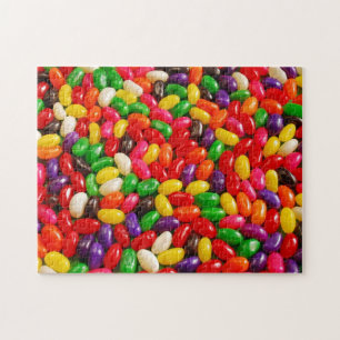 Färgrikt jellybeangodispussel pussel