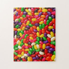 Färgrikt jellybeangodispussel pussel