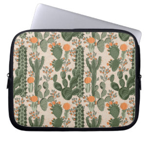 Färgrikt kaktusmönster laptop fodral