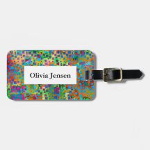 Färgrikt kvadrera abstrakt Digital för konfettiar