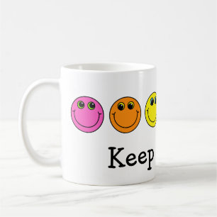 Färgrikt le för Emoji ansiktebehålla Kaffemugg