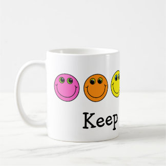 Färgrikt le för Emoji ansiktebehålla Kaffemugg