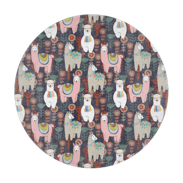 Färgrikt Llamasmönster (Framsidan)