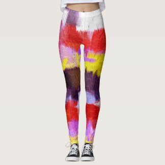 Färgrikt måla splatteren #39 leggings