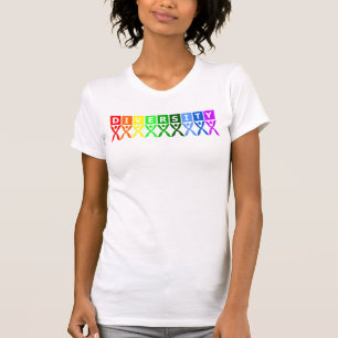 Färgrikt mångfaldsymbol t shirt