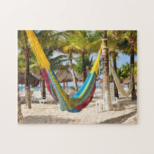 Färgrikt Mayan hängmattaCozumel Mexico pussel