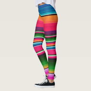 Färgrikt mexicanskt tyg för filtregnbågespanjor leggings