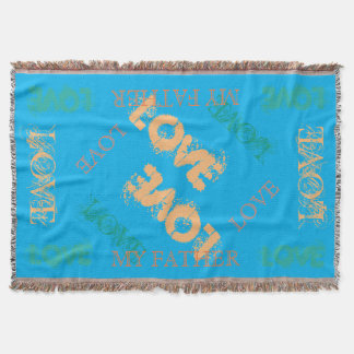 Färgrikt min farkastfilt mysfilt