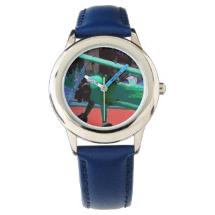 Färgrikt modellera flygplan armbandsur