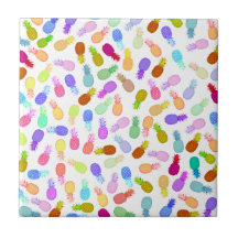 Färgrikt modernt ananasmönster för vattenfärg