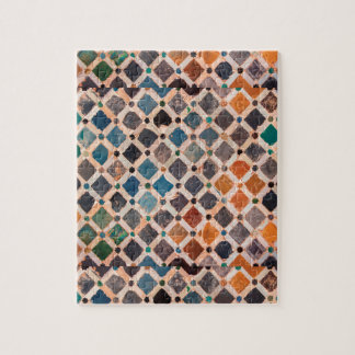 färgrikt mönstrat belägger med tegel pussel