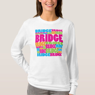 Färgrikt överbrygga tee shirt