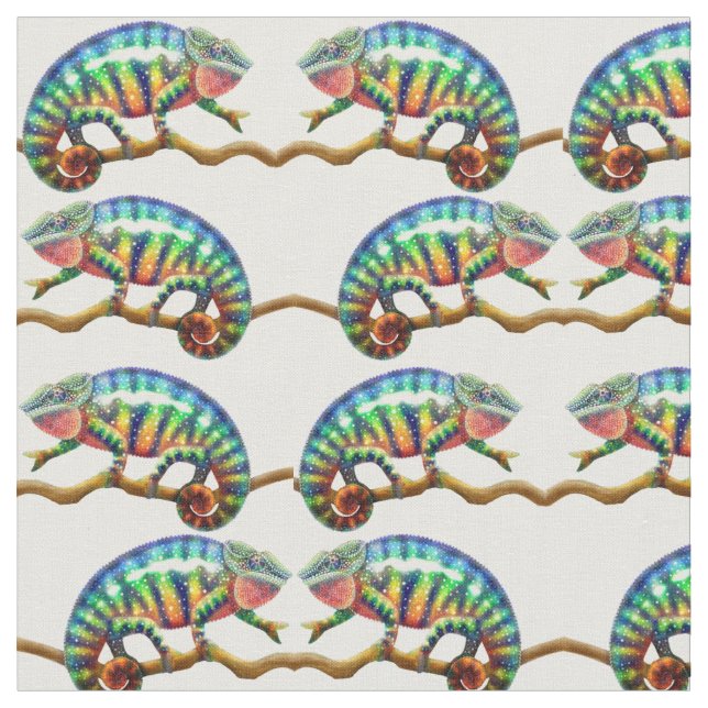 Färgrikt panterkameleonttyg tyg (Närbild)