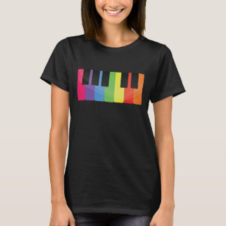 Färgrikt piano tee