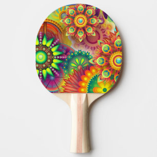 färgrikt pingisracket