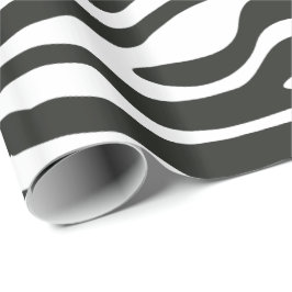 Färgrikt Retro djurt tryck för svartvit sebra Presentpapper