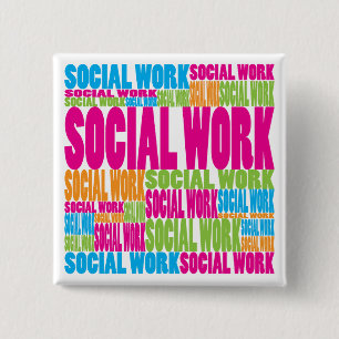 Färgrikt socialt arbete knapp