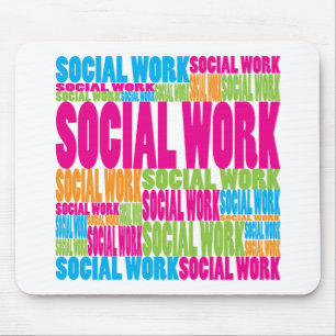 Färgrikt socialt arbete musmatta
