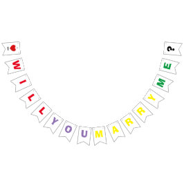 Färgrikt som ska dig, att gifta sig mig - vimplar