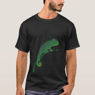 Färgrikt språk av kameleonter t shirt
