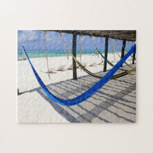 Färgrikt strandhängmattaCozumel Mexico pussel