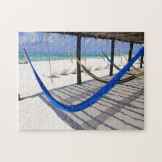 Färgrikt strandhängmattaCozumel Mexico pussel