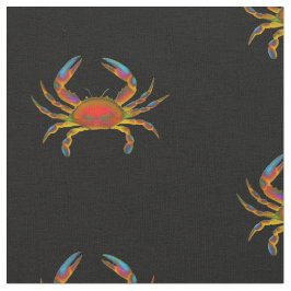 Färgrikt tyg för havkrabbabomull