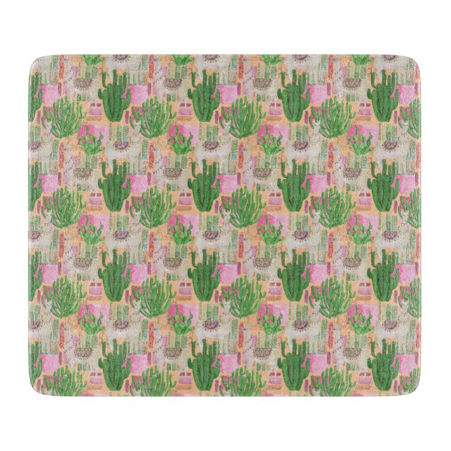 Färgrikt vattenfärgLlamamönster (Framsidan)