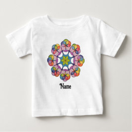 Färgritad Geometric Mandala-anpassad penna T Shirt