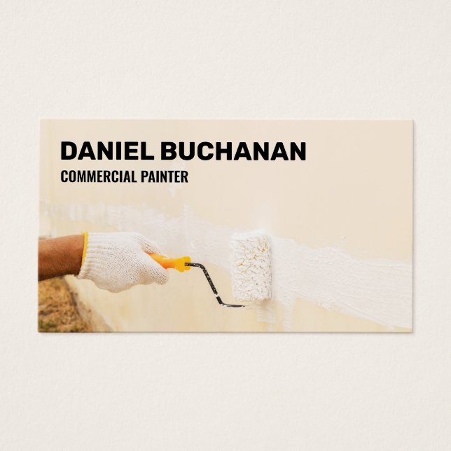 Färgrullare | Kommersiella målare Visitkort (Framsidan)